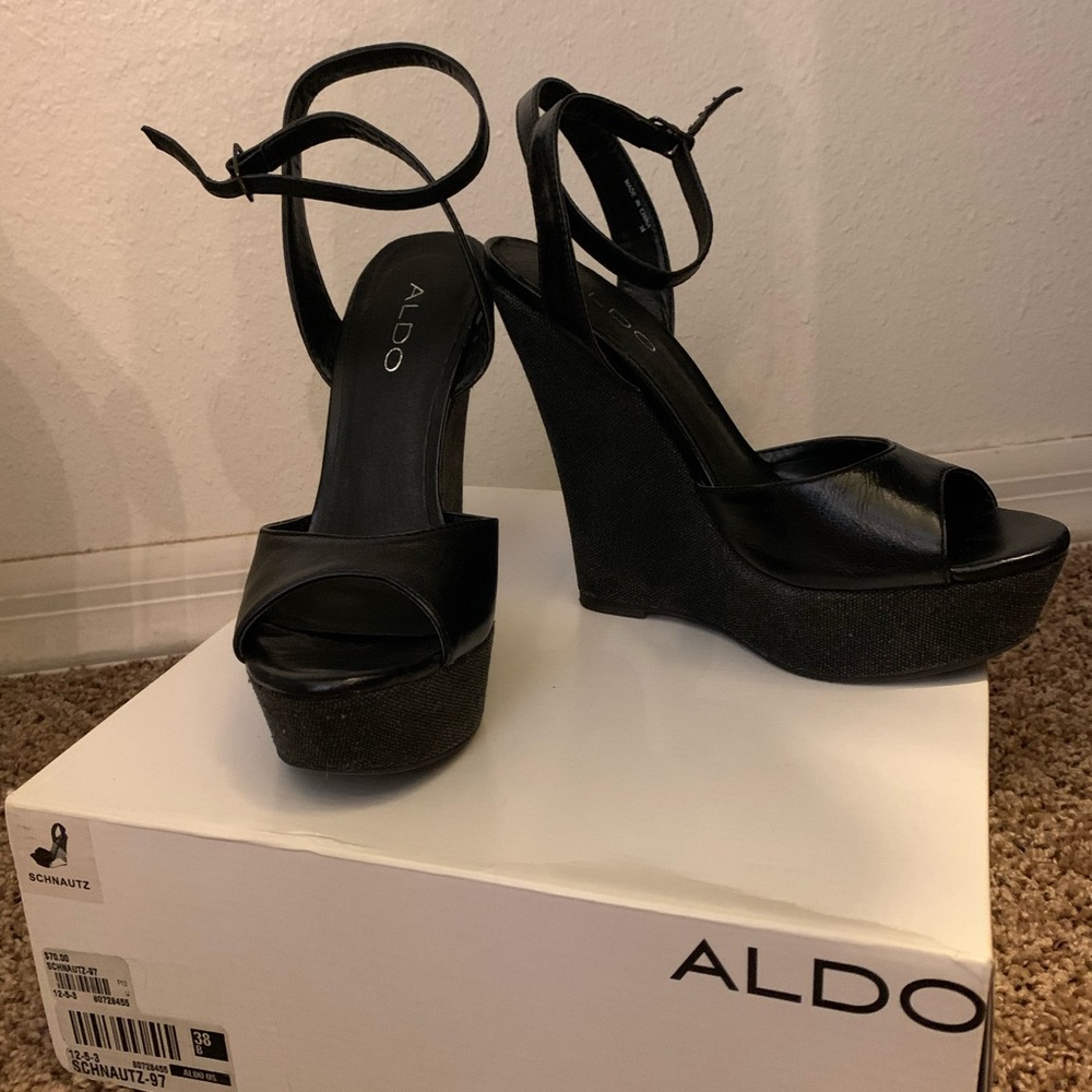 Black ALDO wedges